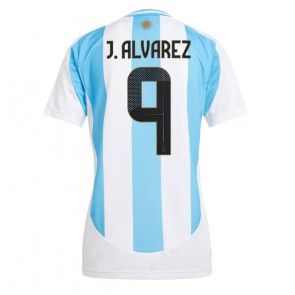 Argentina Julian Alvarez #9 Dámské Domácí Dres Copa America 2024 Krátký Rukáv